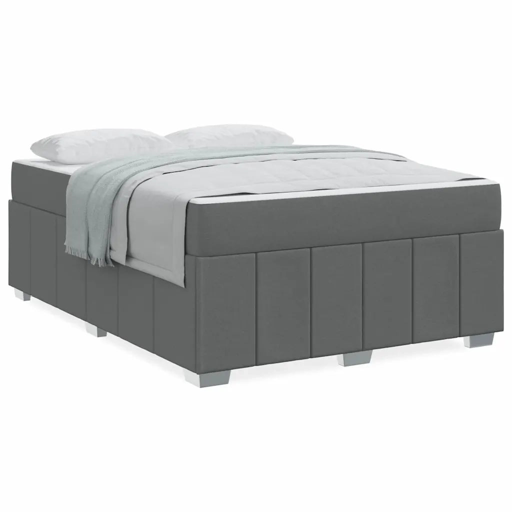 vidaXL Struttura del letto Grigio scuro 140 x 200 cm Tessuto