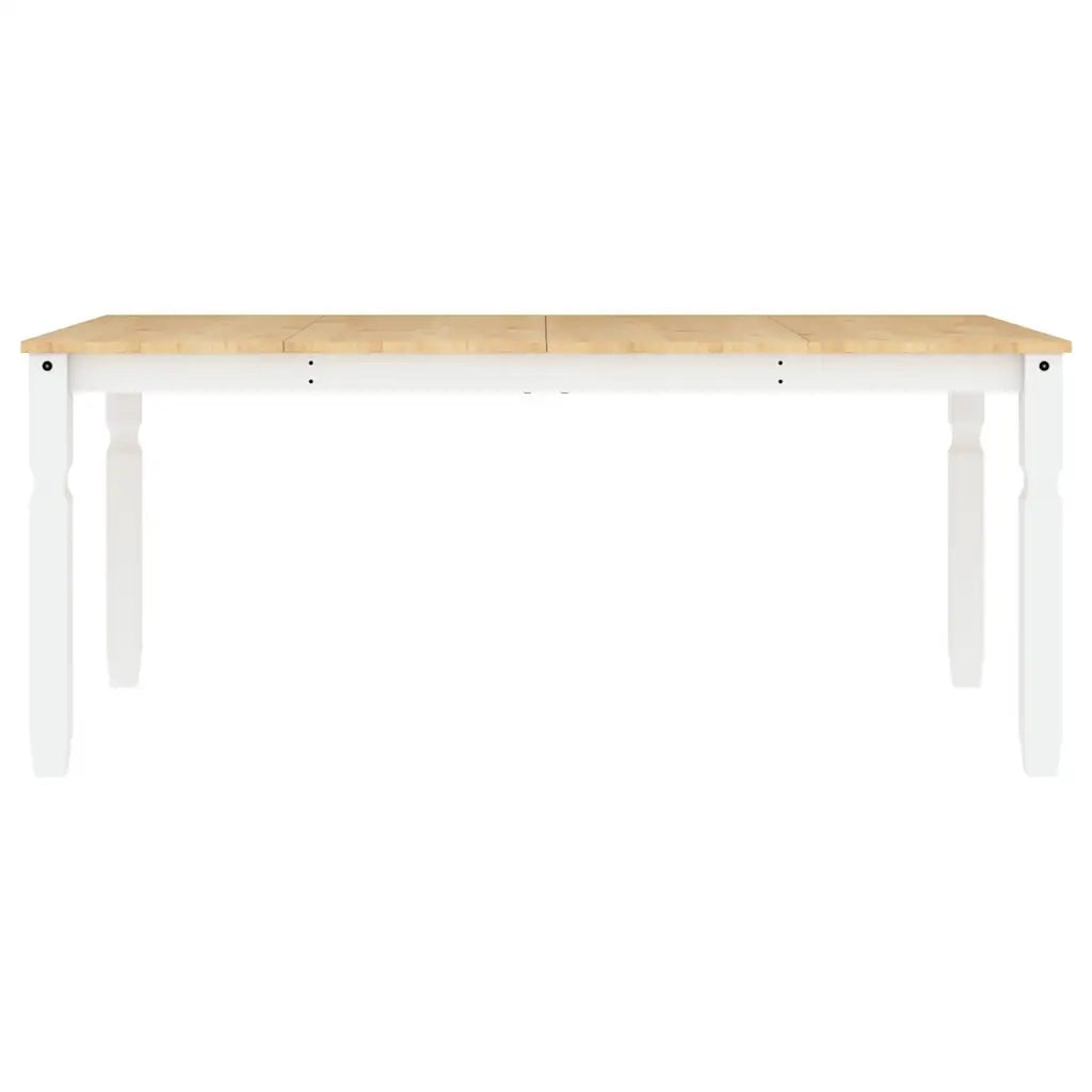 Set da Pranzo 3 pz PANAMA Bianco in Legno Massello di Pino 3345208