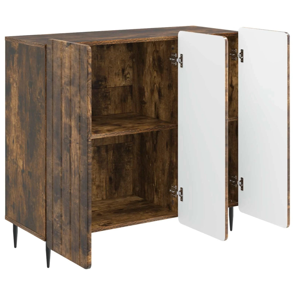 Credenza Rovere Fumo 89 x 34,5 x 82 cm Legno ingegnerizzato 894420