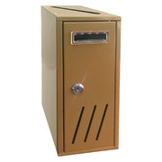CASSETTA POSTALE SINGOLA VERTICALE 1 posto - bronzo- cm. 12x17,5x H. 30  - KASART