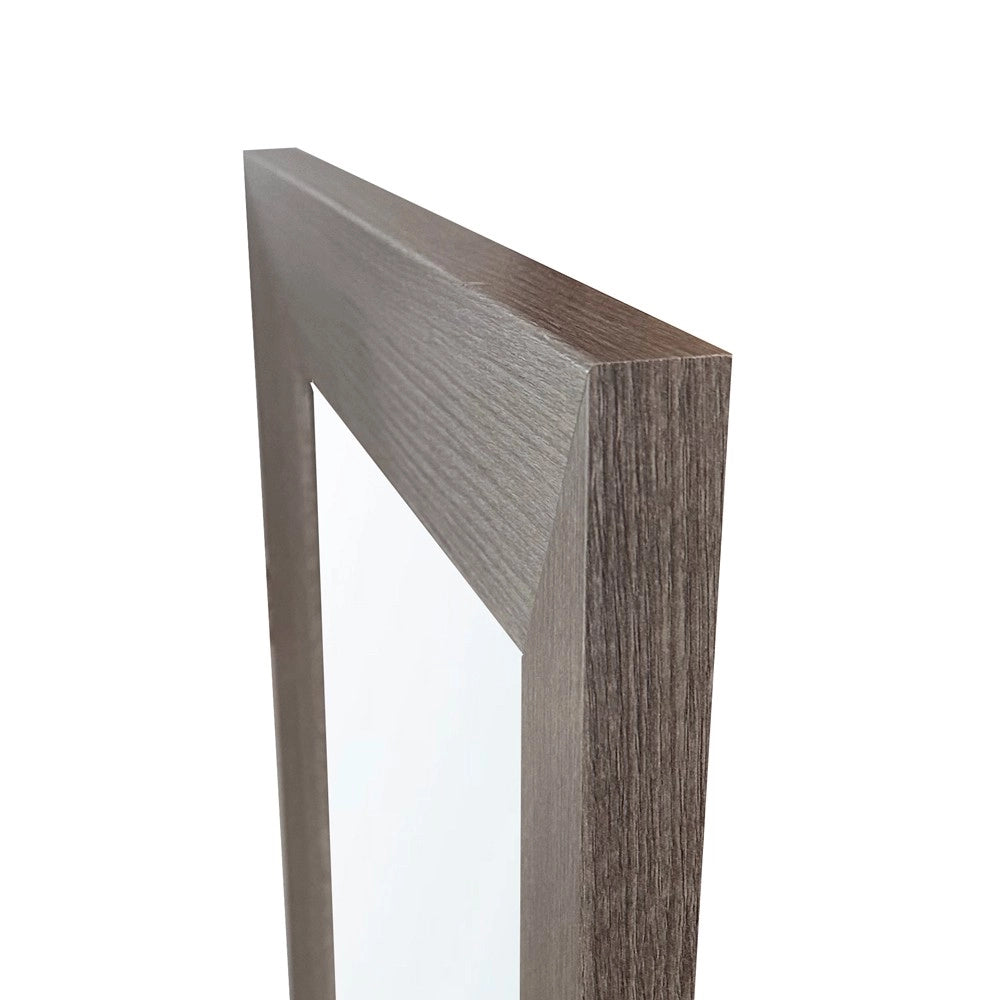Specchiera Loto Rettangolare con Cornice Larice grigio 102x65 cm. – Eleganza Naturale per Ogni Ambiente
