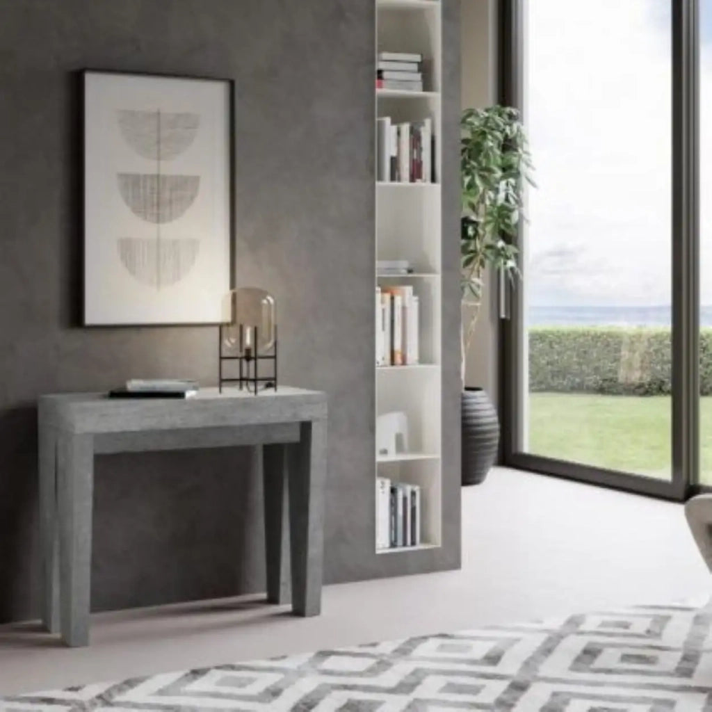 Consolle allungabile 90x40/196 cm Spimbo Small cemento