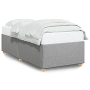 Letto singolo | Letto per adulti | Giroletto senza Materasso Grigio Chiaro 90x200 cm Tessuto