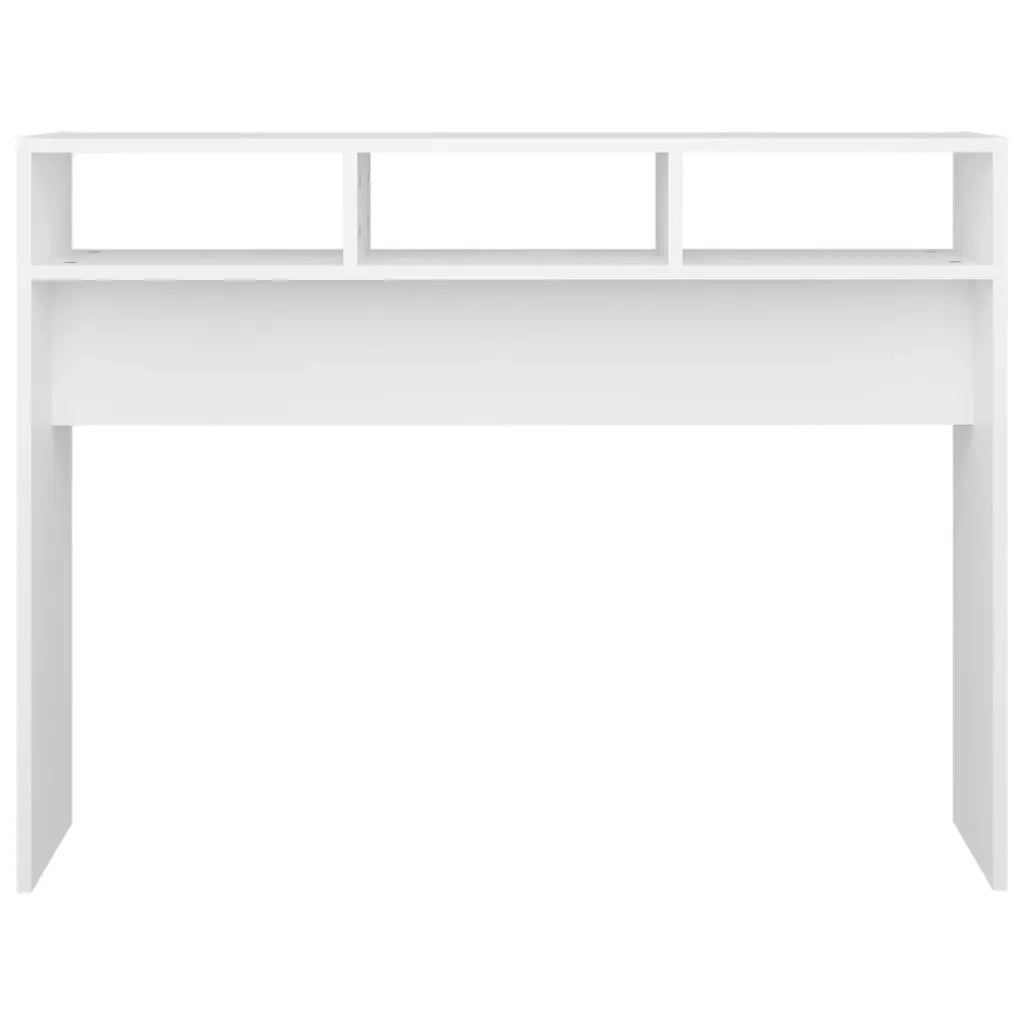 Tavolino Consolle | Tavolo d'Ingresso Bianco 105x30x80 cm in Legno Multistrato