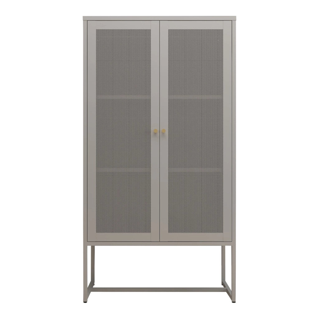 Mobiletto/scaffale in metallo e acciaio 150 x 80 x 40 cm grigio 03_0008918