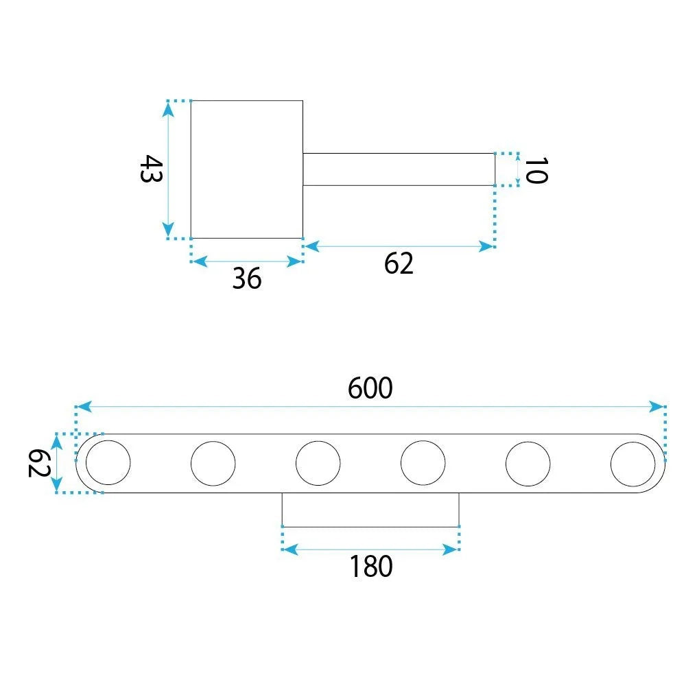 Applique Da Bagno Led Swe055-w Black