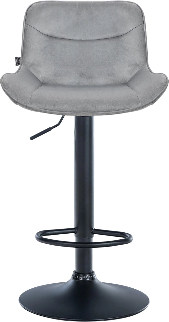 Barhocker Vonore Samt schwarz