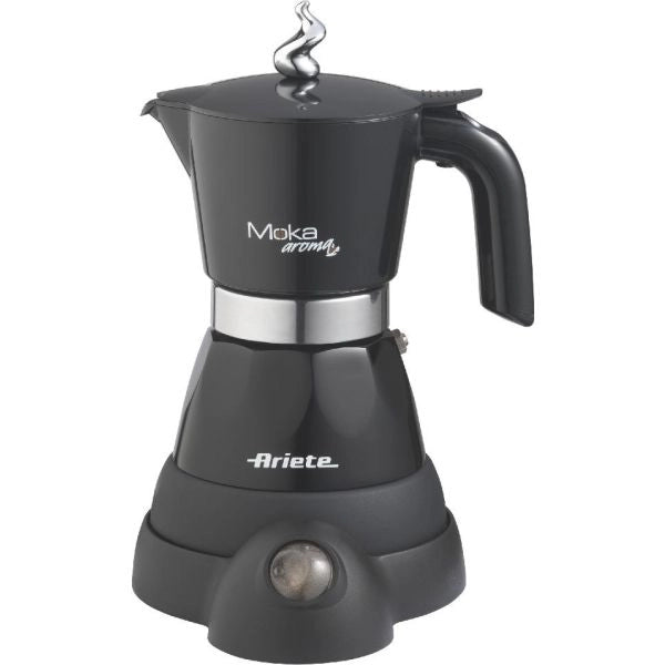 Ariete 1358 moka aroma - moka elettrica 2/4 tazze - autospegnimento - mantenimento temperatura per 30' - 400 watt - nero - 00M135811AR0