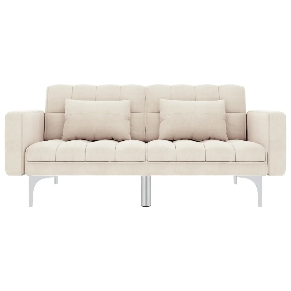 Divano Letto Crema in Tessuto cod mxl 25402
