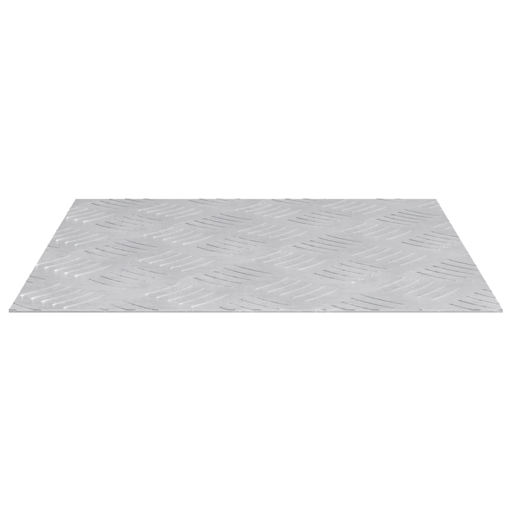 Piastre di Alluminio a Scacchi 2 pezzi Antiscivolo 40x40 cm