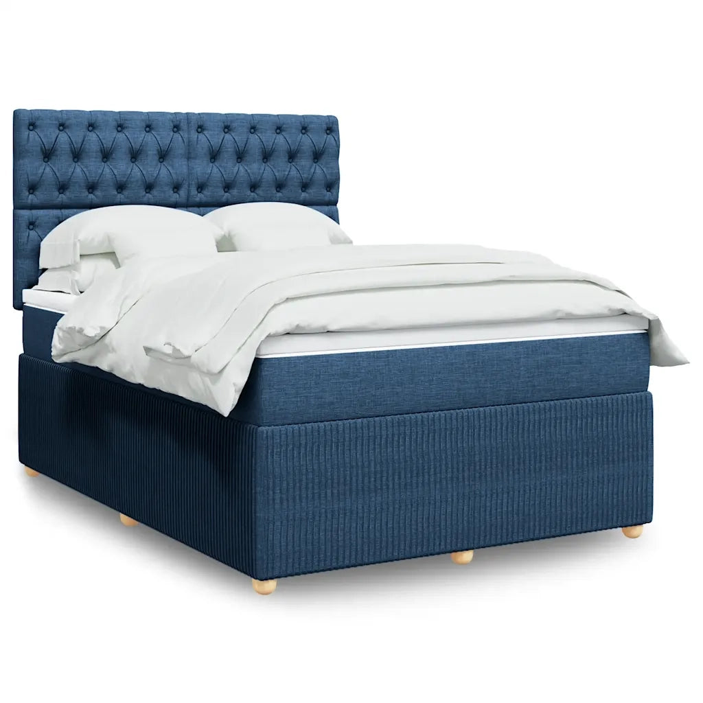 Giroletto a Molle con Materasso Blu 140x200 cm in Tessuto 3292092