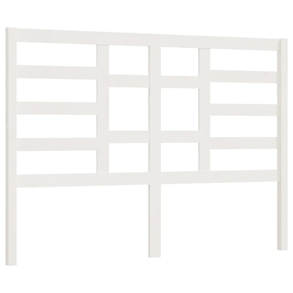 Testiera per Letto-Testata-Testiera Decorativa Bianca 166x4x104cm in Legno Massello di Pino 458591