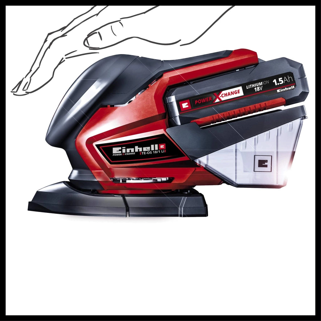Levigatrice Orbitale a Batteria Einhell Te Os 18 150 Li 150 x 150 x 100 mm