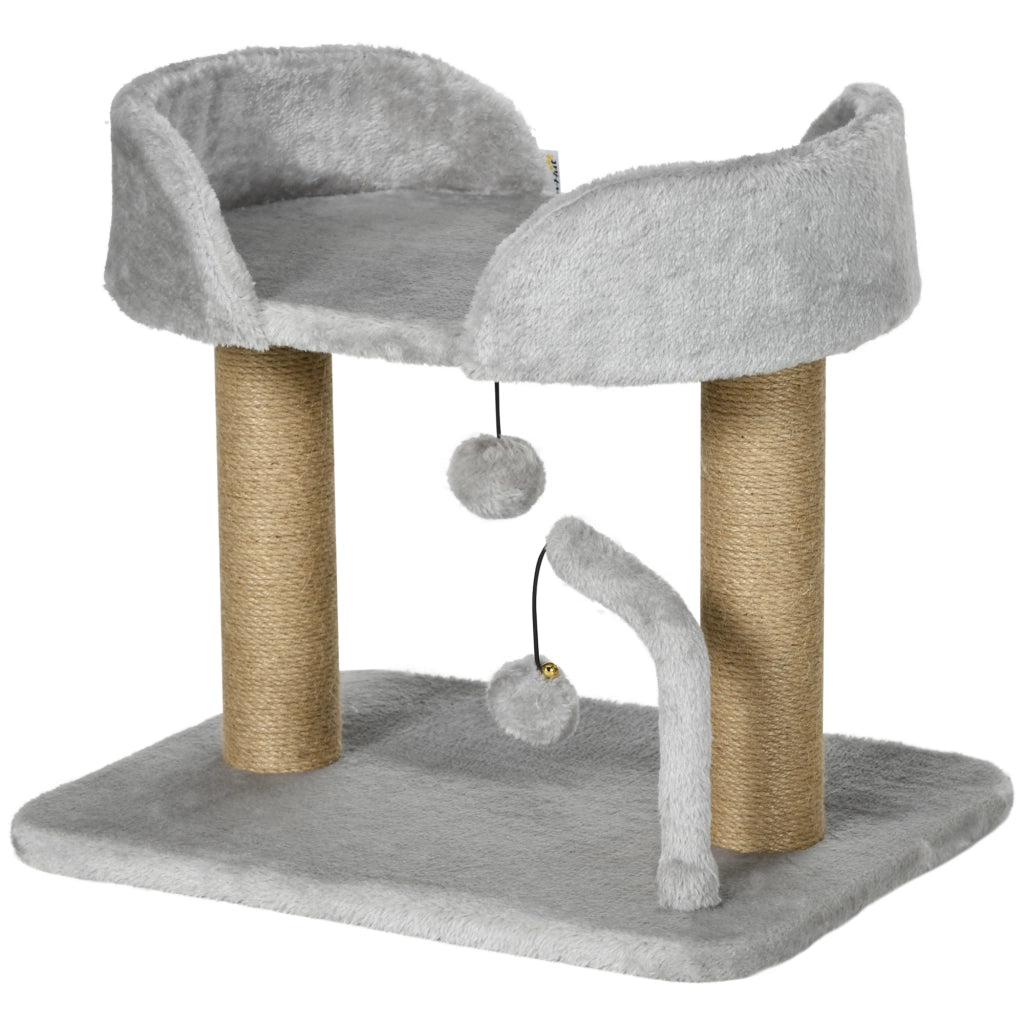 Albero per Gatti con Tiragraffi ¨C Zephmum ¨C 48x38x42 cm Grigio