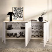 Madia Caribou, Credenza 2 Ripiani, 40x150x78h cm Bianco