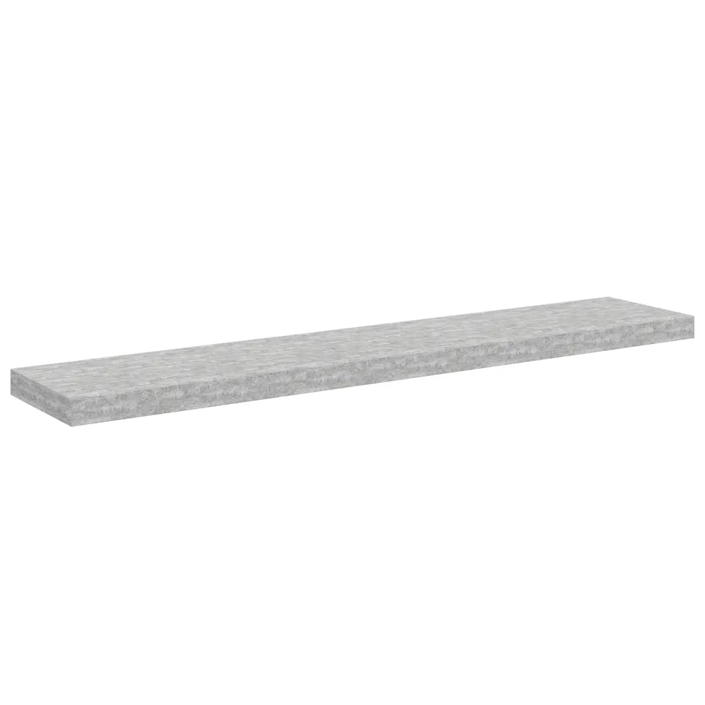 Scaffali a Parete 4 pz Grigio Cemento 120x23,5x3,8 cm in MDF 326608