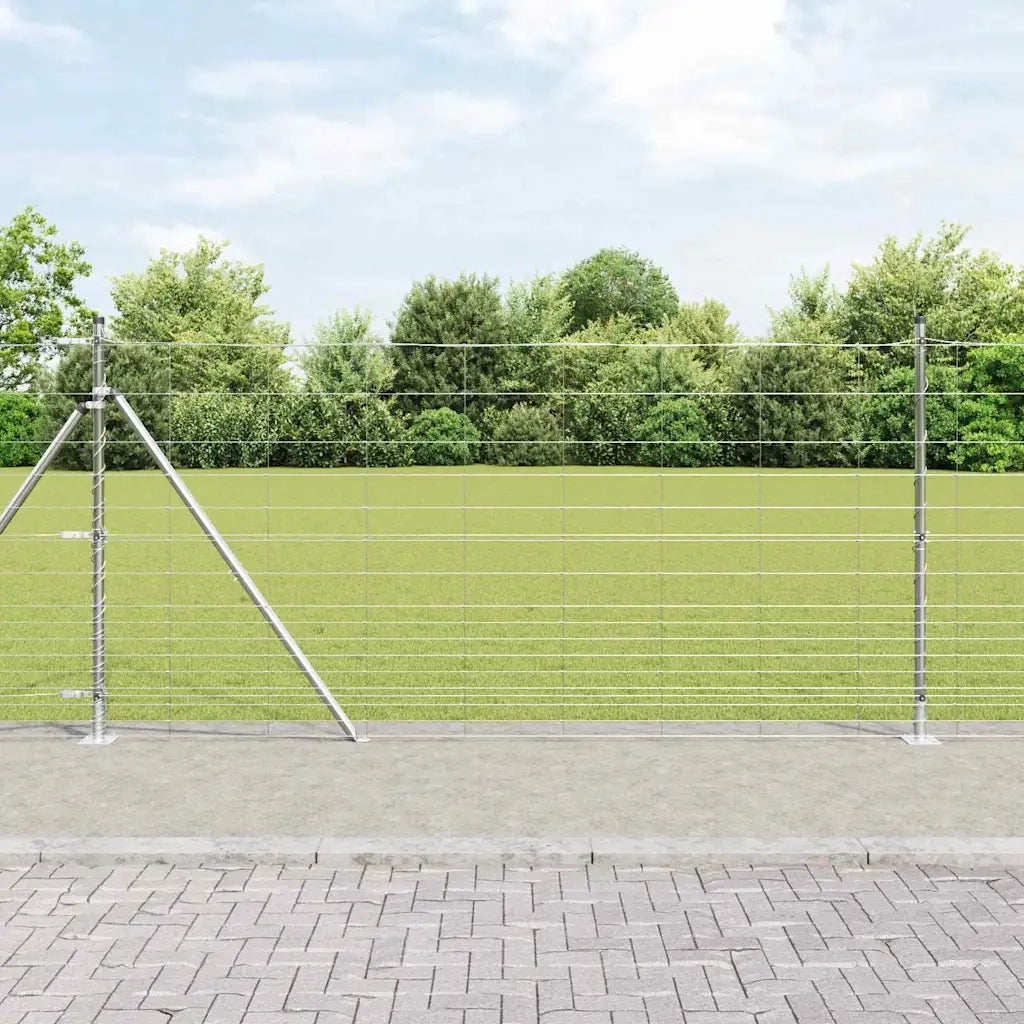 Palo della recinzione Zincato 25 x 1,2 m Acciaio