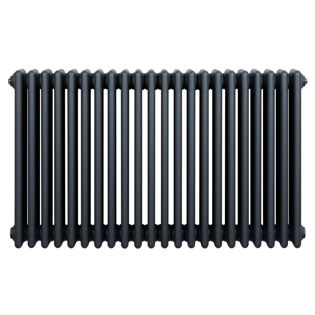Radiatore Tradizionale 4 Colonne Orizzontale Riscaldamento Antracite 600x1010 mm