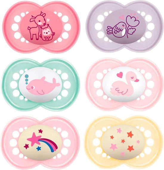 Set di pennelli per silicone 6-16 Day Night Mix - confezione da 6 - inclusa scatola di trasporto per sterilizzazione
