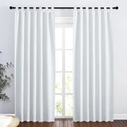 Gordini oscuranti per soggiorno camera da letto, 200 x L 140 cm, grigio-bianco