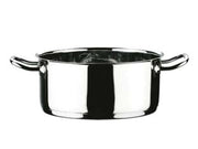 CASSERUOLA 2 MANICI IN ACCIAIO INOX 18/10  cm.22 lt.3,9
