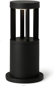 Lampione a led lampioncino lampada illuminazione da esterno palo da giardino nero moderno 12w ip65 30cm Colore della luce: Luce fredda