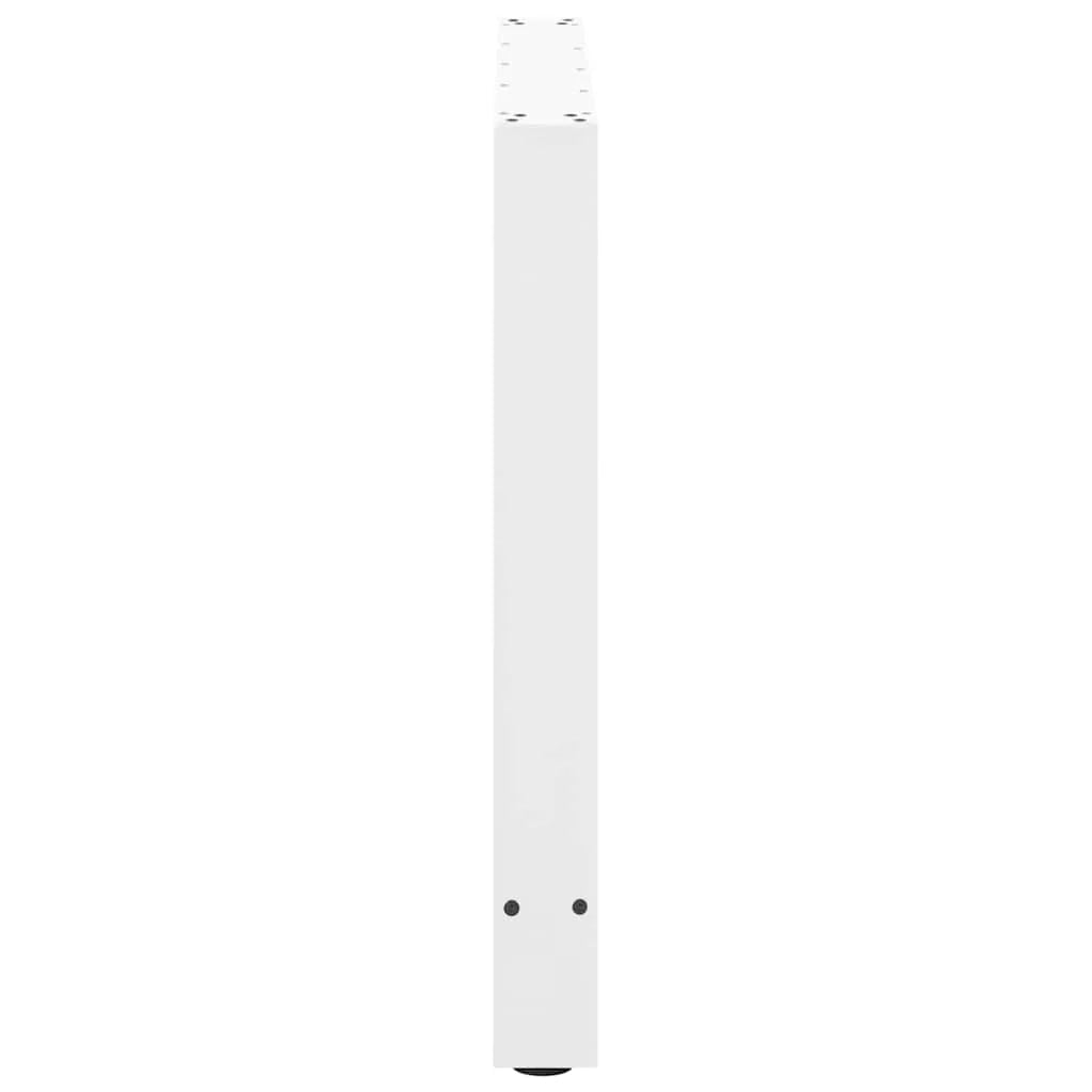 Set di 2 gambe regolabili per tavolo da pranzo dal design moderno 100 x 73 cm in acciaio bianco 02_0057561