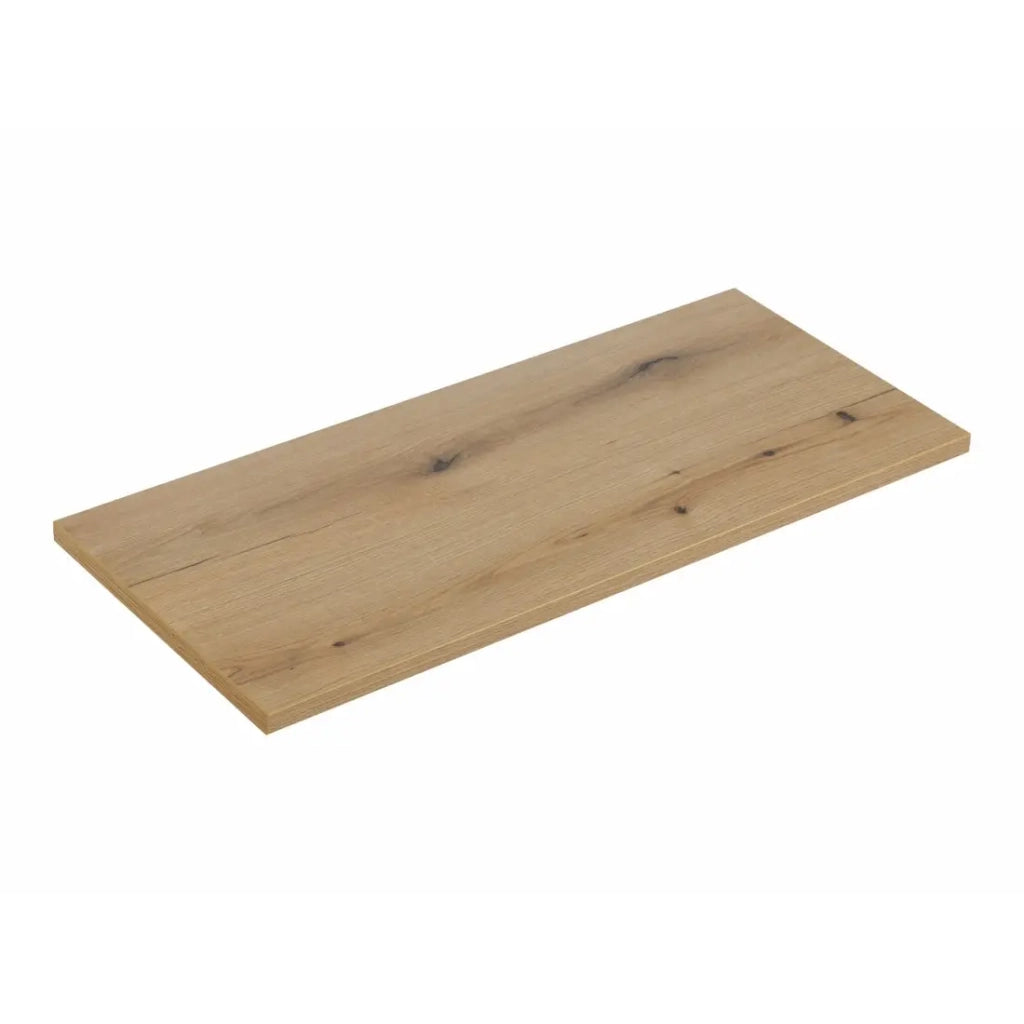 Piano lavabo VANO – Colore quercia – L100 × P40 × H2 cm – Da appoggiare