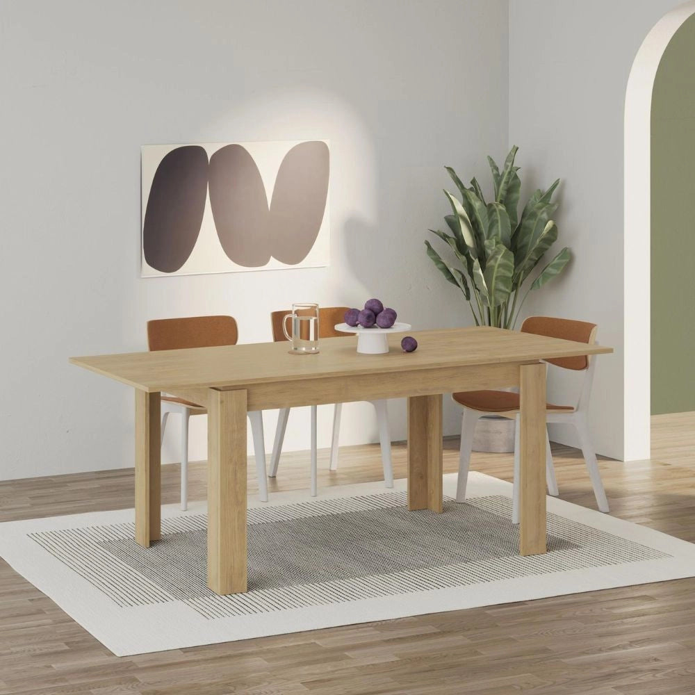 Tavolo allungabile Megaron 120x80 cm colore rovere