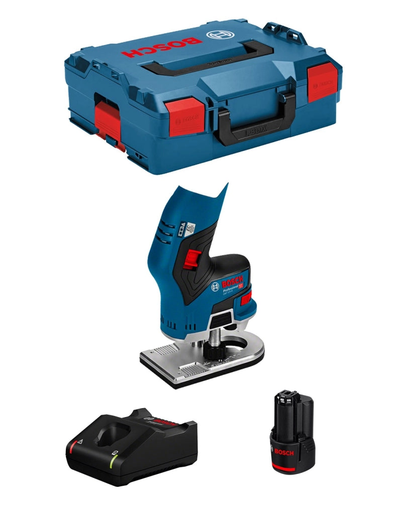 Rifilatore BOSCH GKF 12V-8 (1 x 3,0 Ah + GAL12V-40 + L-Boxx 136)