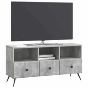 Mobile TV | Armadietto TV | Mobile Porta TV con cassetto Grigio Cemento 102 x 34,5 x 50 cm
