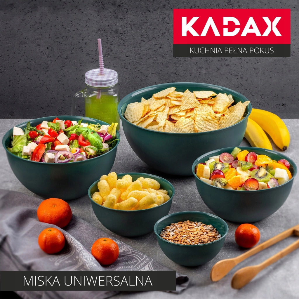 Ciotola da cucina in plastica KADAX 0,5 l, ciotola per macedonia piccola universale 13 cm