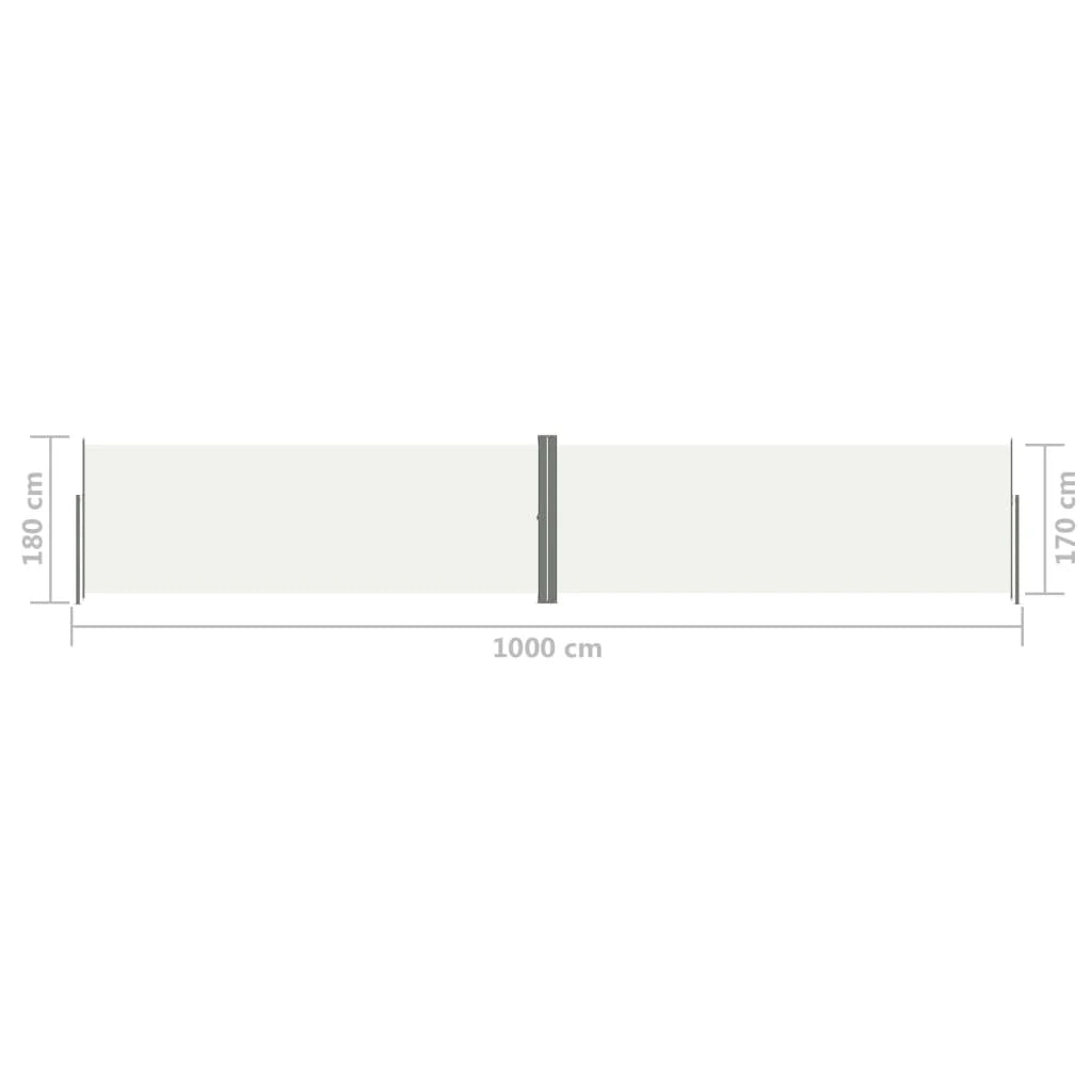 Tenda da sole laterale retrattile 180 x 1000 cm crema 02_0007168