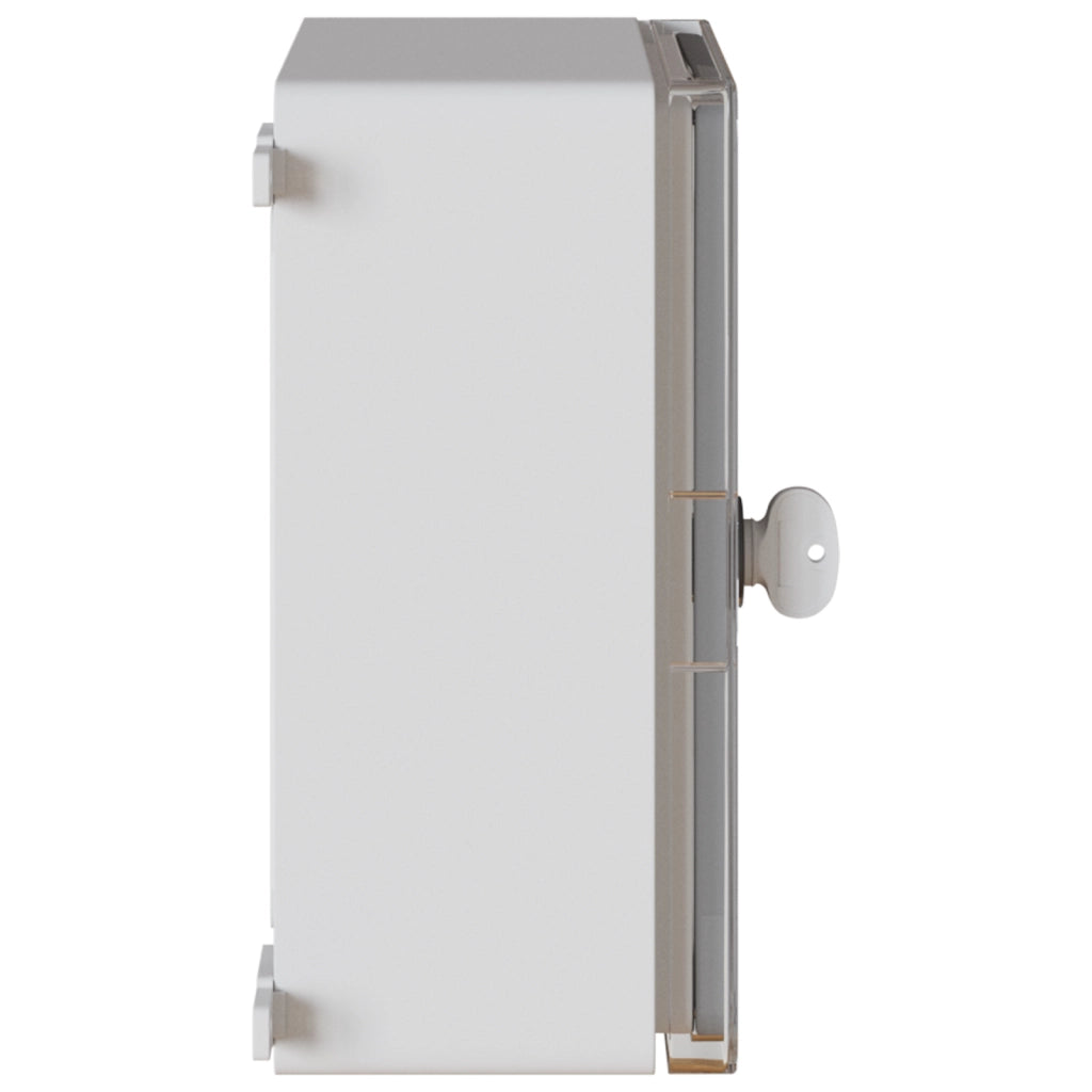 Armadio di controllo Grigio con porta trasparente Plastica