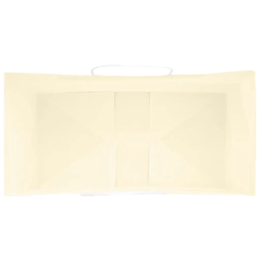 Sacchetti di Carta 250 pz con Manici Gialli 32x17x25 cm 4101789
