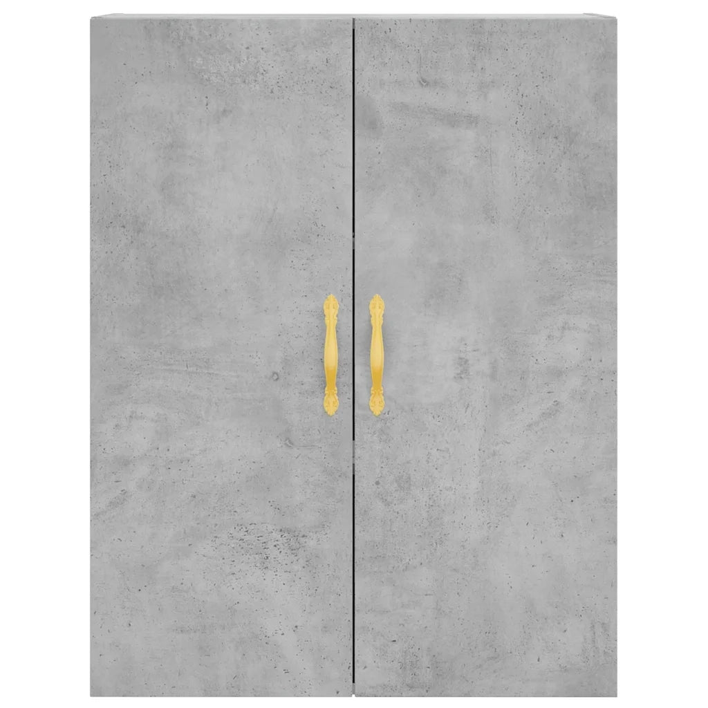 Armoire murale gris béton 69,5x34x90 cm