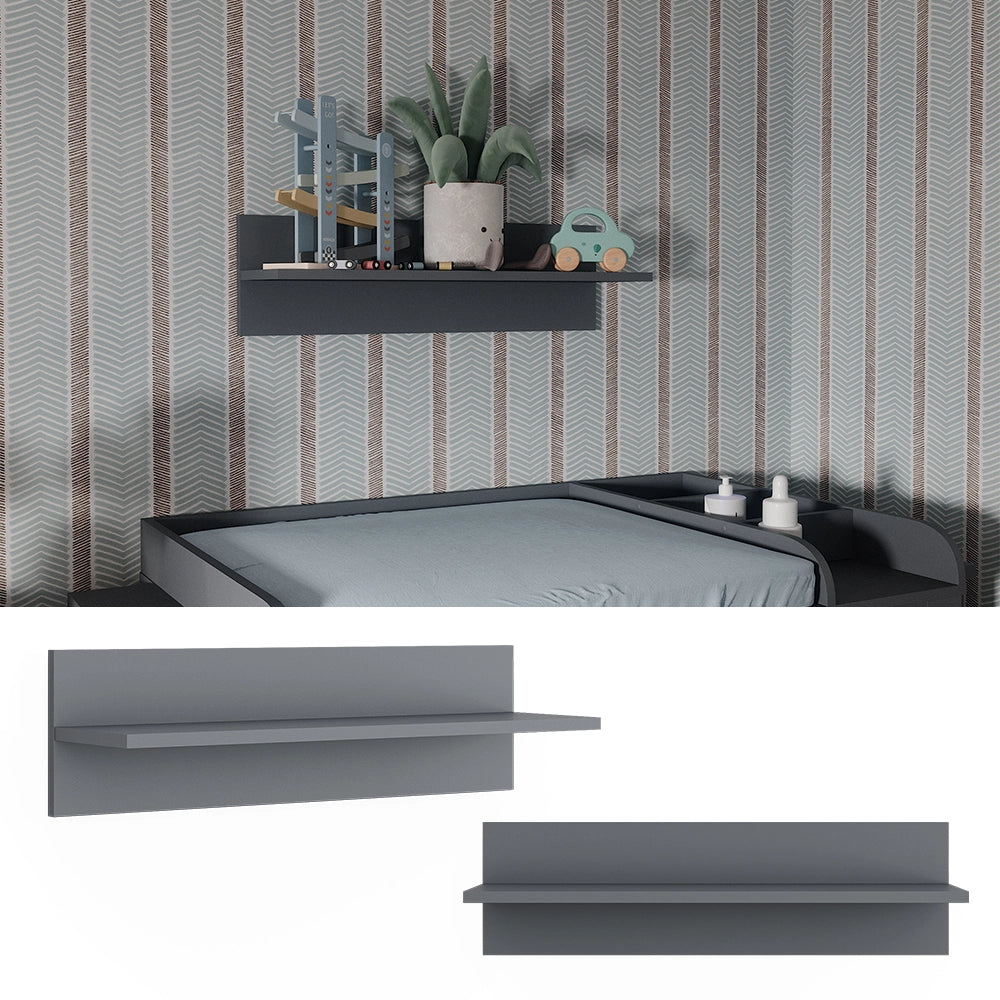 Vitalispa Scaffale a muro Grigio 70 x 20 cm