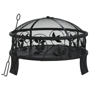 Braciere con attizzatoio 50 cm XXL acciaio 02_0005923