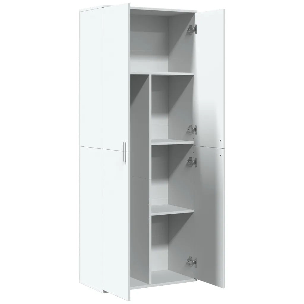 Credenza | Madia | Buffet da pranzo | Armadio da pranzo Bianca 70x35x180 cm in Legno Multistrato