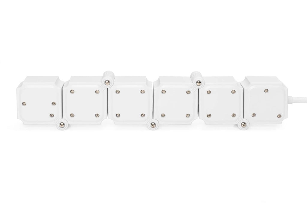 Digitus Presa multipla flessibile da 4 con 2 attacchi USB e interruttori