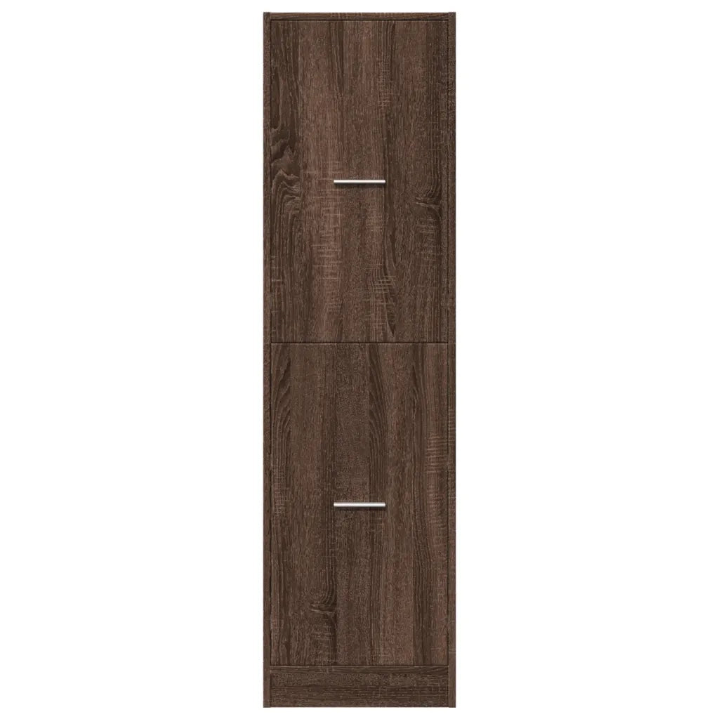 Armadietto da Farmacia Rovere Marrone 40x41x144,5 cm Truciolato