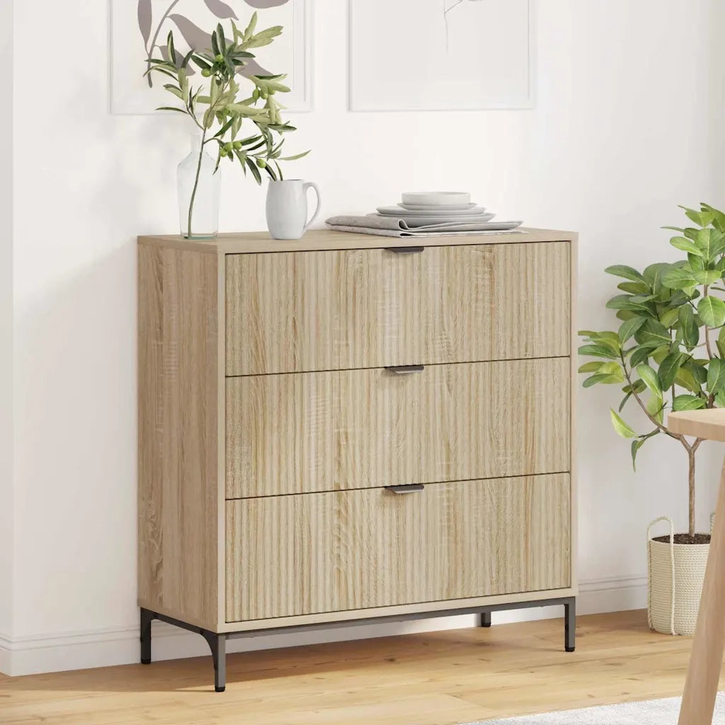 Credenza Rovere Sonoma 79,5 x 33 x 82 cm Legno multistrato 883436