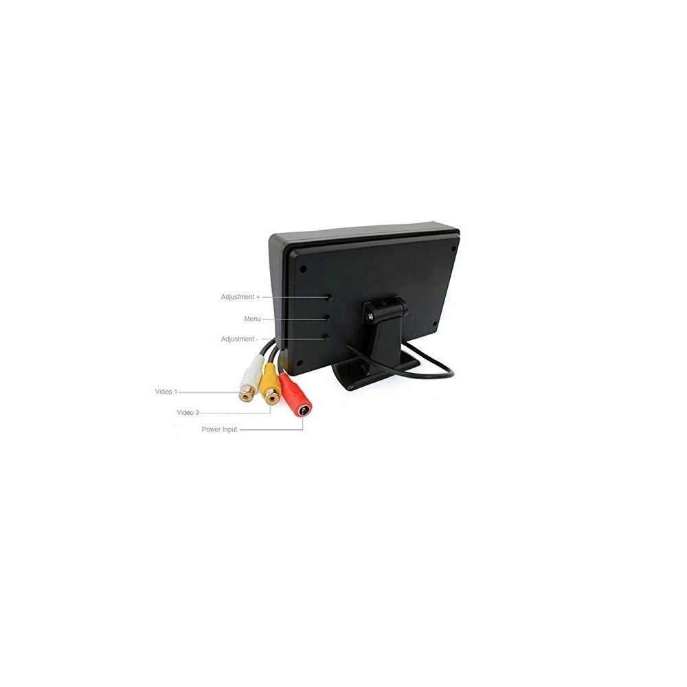 Trade Shop - Monitor Schermo A Colori 4,3" Tft Lcd  Per Auto Retrovisore Kit Retromarcia Vcr -