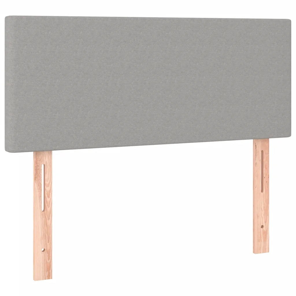 Letto a Molle Materasso e LED-Struttura Letto con Materasso Grigio Chiaro 80x200 cm Tessuto 758036
