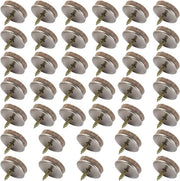 Vilt per protezione dei piedi dei mobili - Pacchetto da 40 pezzi con gommini di protezione per pavimenti 28 mm di diametro, con velluto 5 mm di spessore, ideali per proteggere le gambe dei mobili con facilità, da montare con viti (WK 02130)