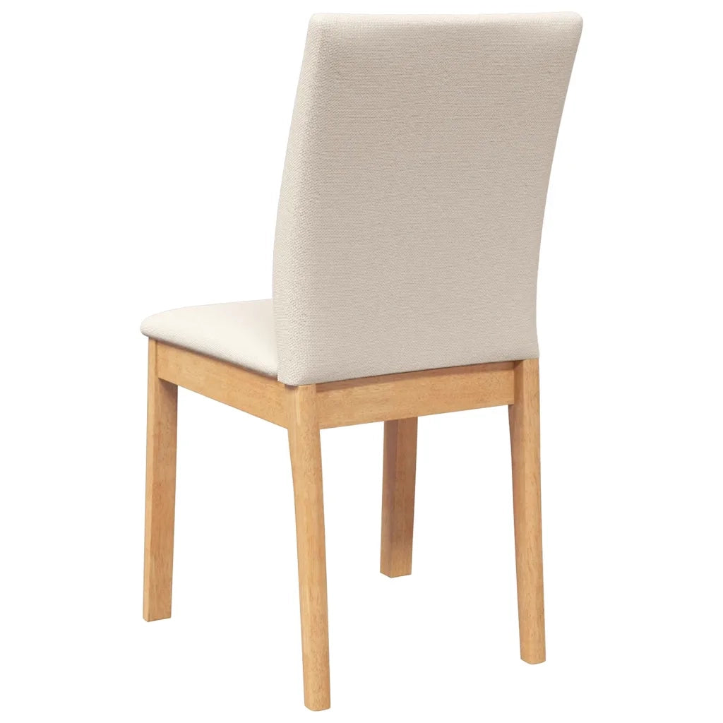 Sedie da Pranzo con Cuscini 2 pz in Legno Massello di Hevea 4102450