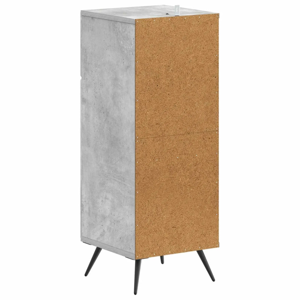 Mobiletto da Bagno BREDA Grigio Cemento 30 x 31 x 80 cm 897488