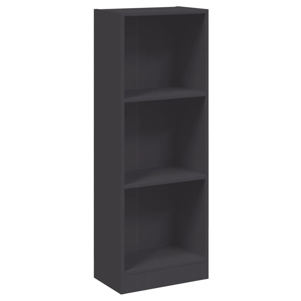 Libreria a 3 Ripiani Grigia 40x24x108 cm in Truciolato cod mxl 63924
