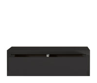 Mensola da Parete 1 Cassetto 45x13,4x23,7 cm in Fibra di Legno Lego Maxi Nero
