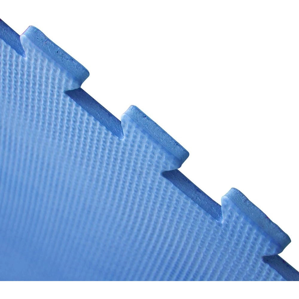 TAPPETO TAPPETINO PUZZLE MORBIDO PER PISCINA 60x60x0,8cm ANTISCIVOLO 6PZ BLU DIVINA HOME